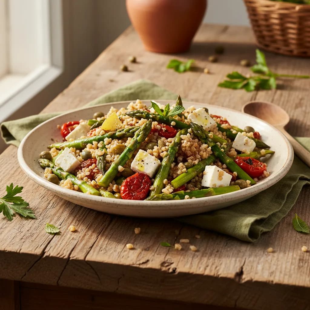 Salata od bulgura i šparoga 2