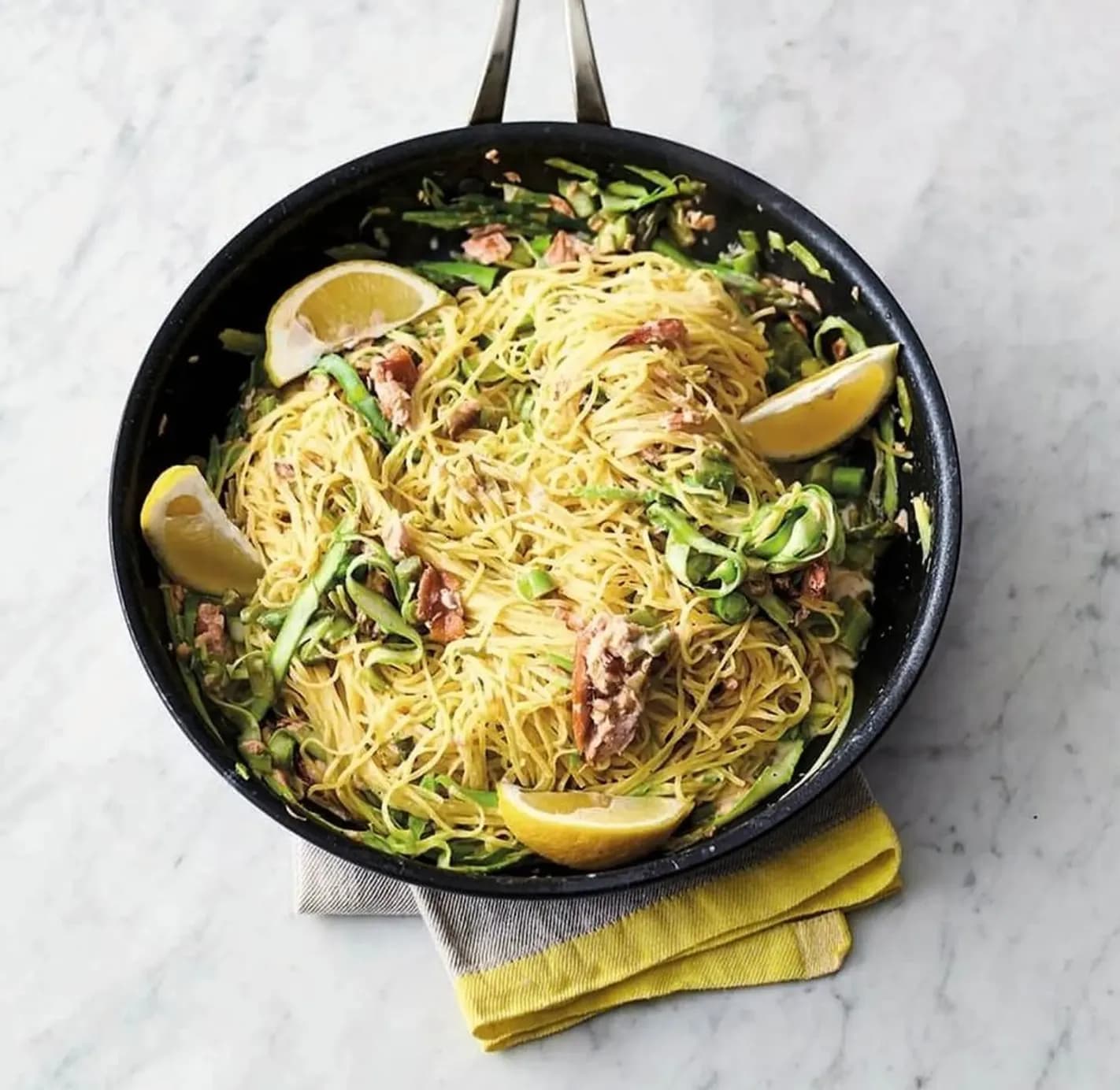 Hot-smoked Salmon Pasta With Asparagus