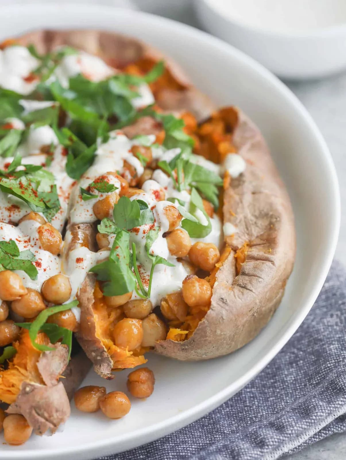 Vegan Stuffed Sweet Potatoes