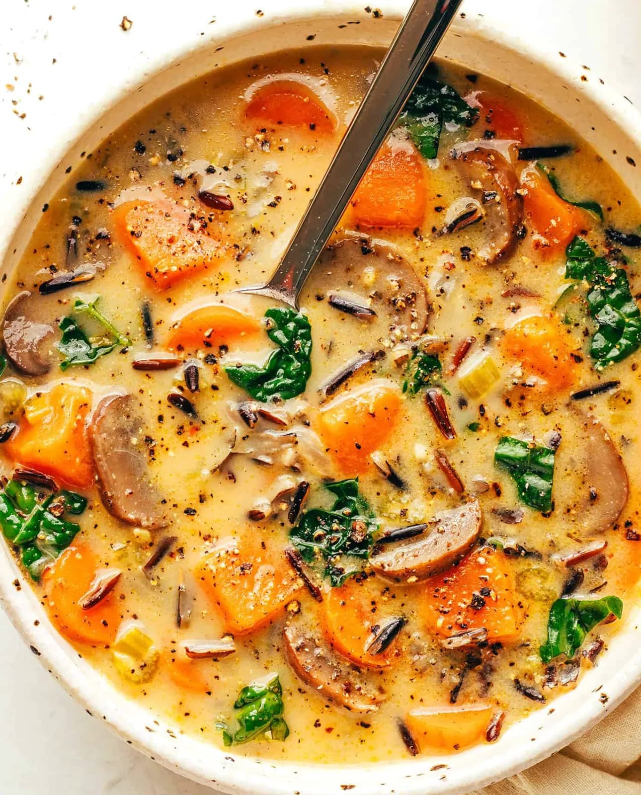 Cozy Autumn Wild Rice Soup