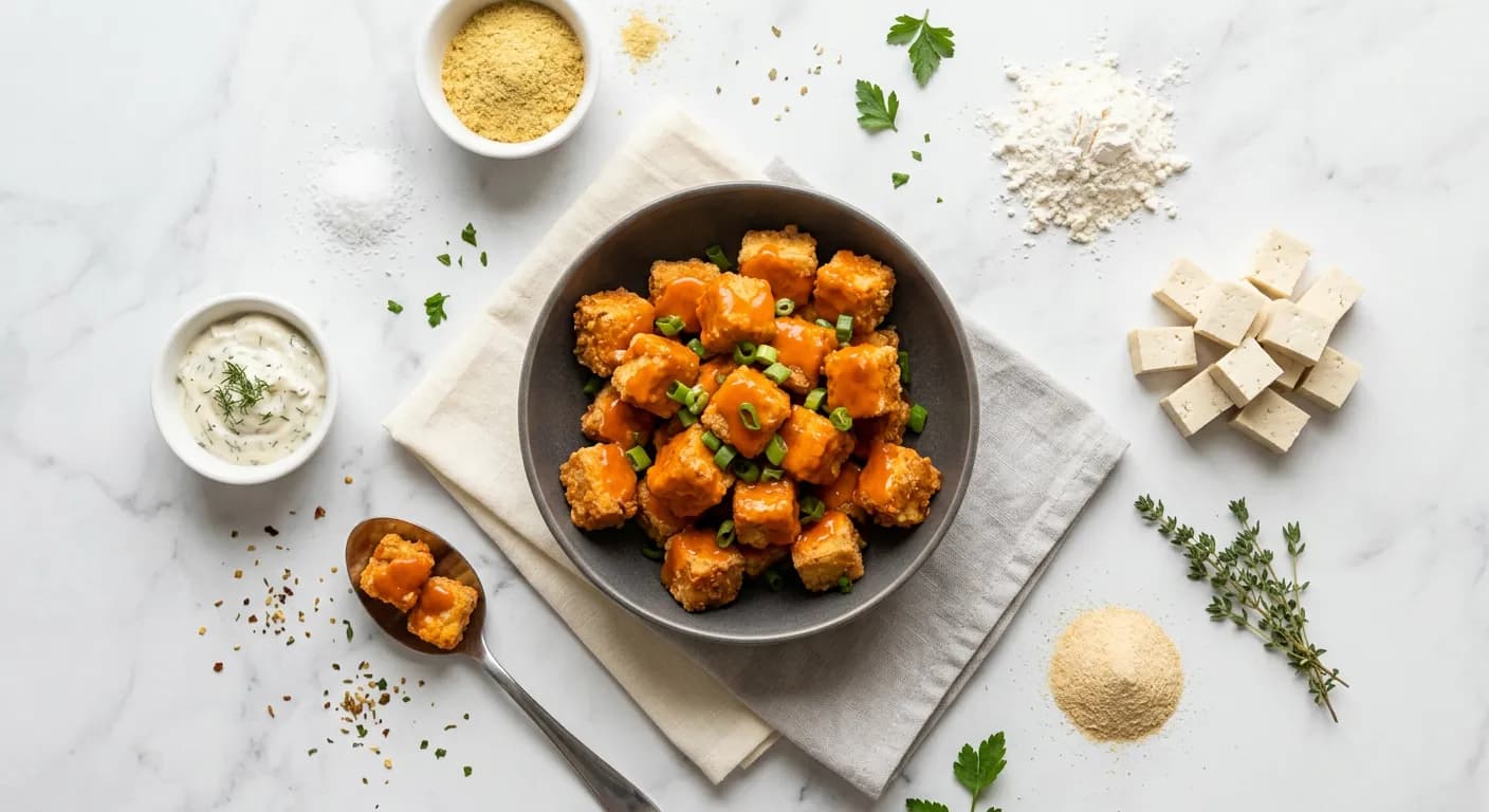 Crispy Buffalo Tofu Bites