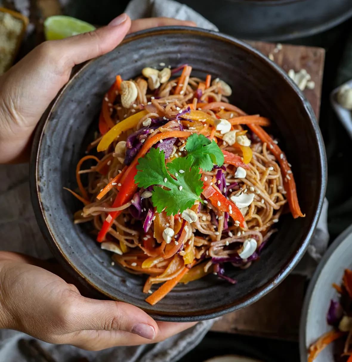 Peanut Lime Vegetable Noodle Stir-fry